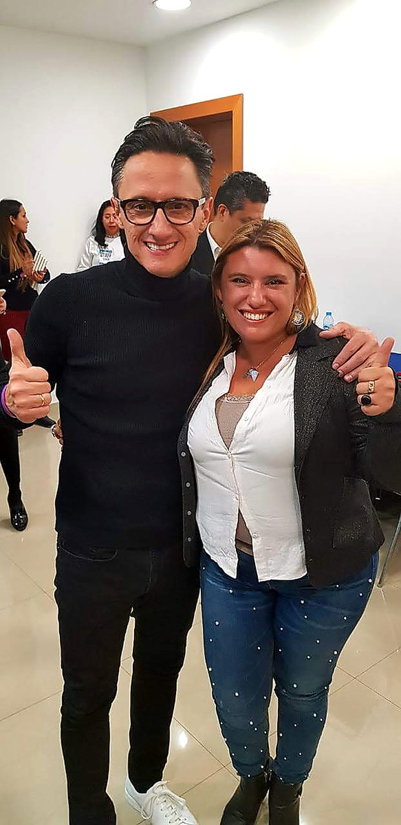 Leila Fittipaldi con Juan Diego Gómez