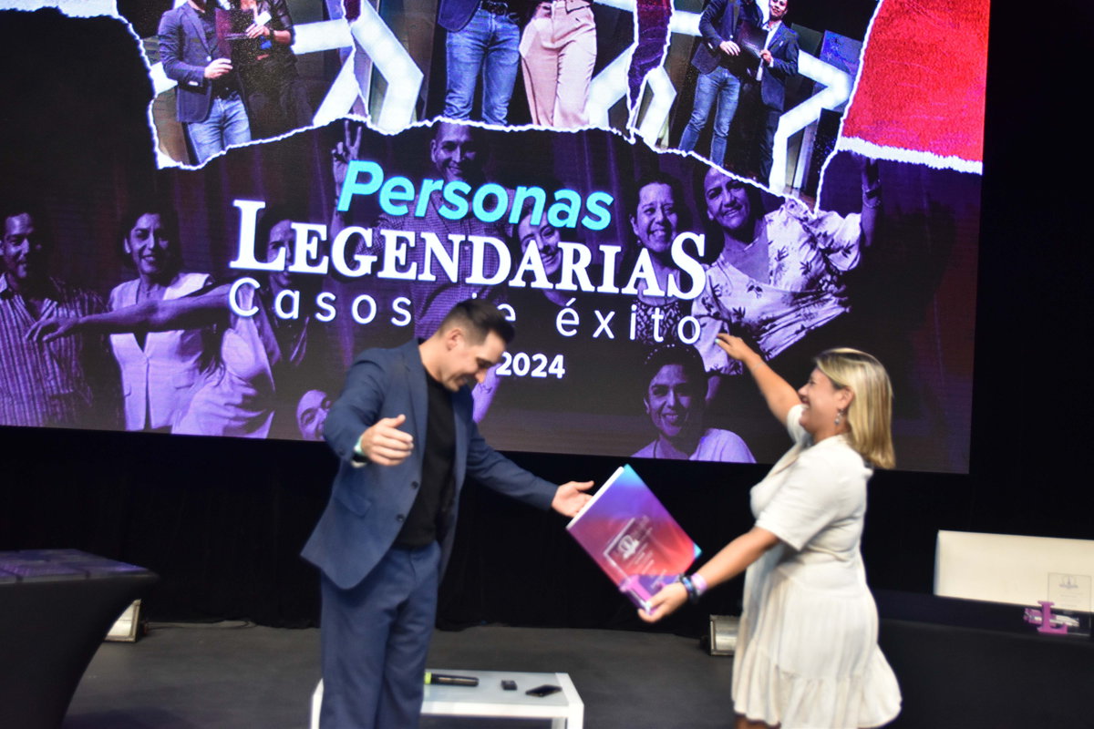 Leila Fittipaldi con Mauricio Benoist en Personas Legendarias 2024