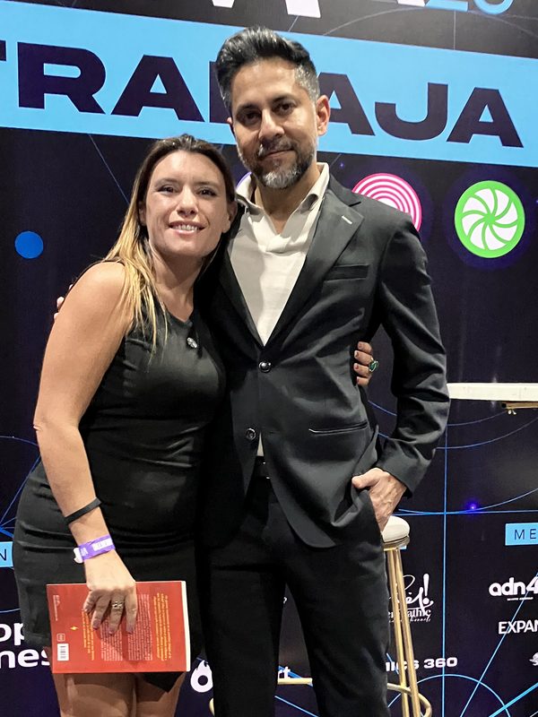 Leila Fittipaldi con Vishen Lakhiani
